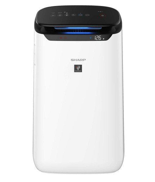 Sharp FP-J60M-W Air Purifier With Digital PM2.5 Real-Time Display, Coverage 520 Sq Ft (White)