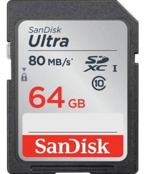 SanDisk Ultra 533X 64 GB SDXC Class 10 80 MB/s Memory Card