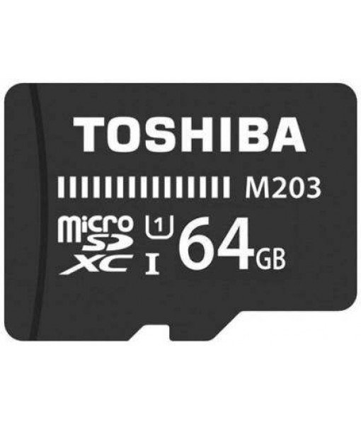 Toshiba M203 64 GB MicroSD Card Class 10 100 MB/S Memory Card